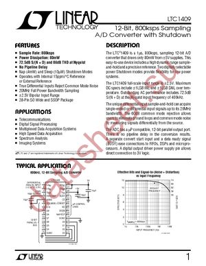 LTC1409CSW datasheet  